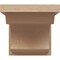 Ekena Millwork 7"W x 7"D x 7"H Wide Emerson Rough Cedar Woodgrain TimberThane Corbel, Primed Tan CORUR07X07X07EMRRCPR - alternate 2